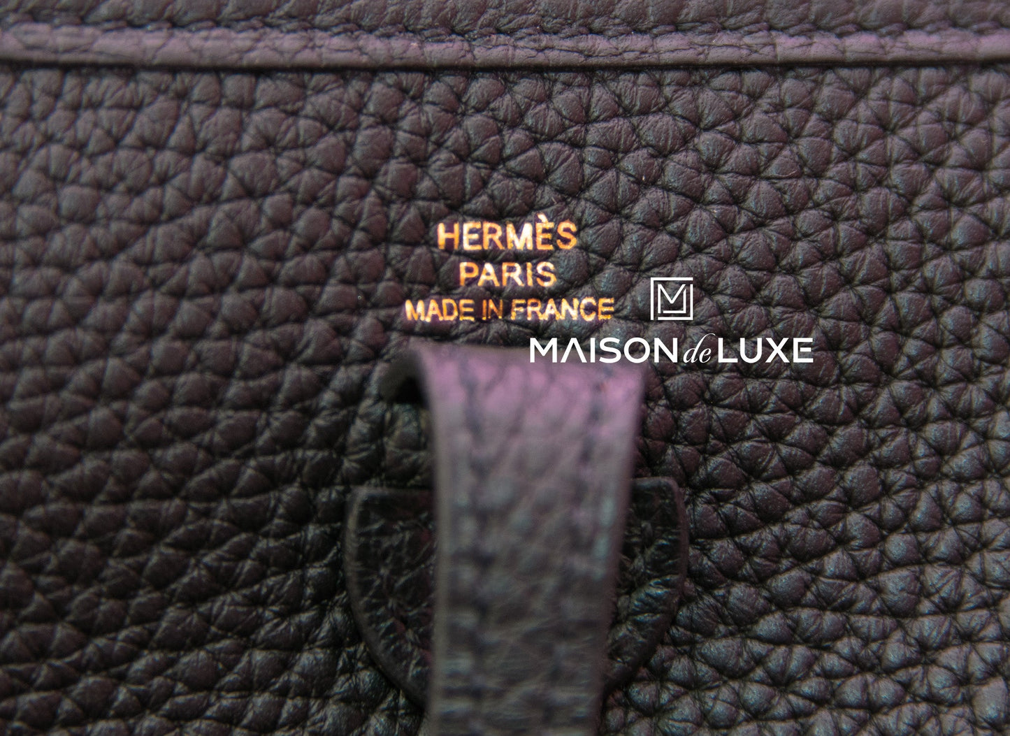 Hermes Noir Black Mini TPM Evelyne Messenger Bag