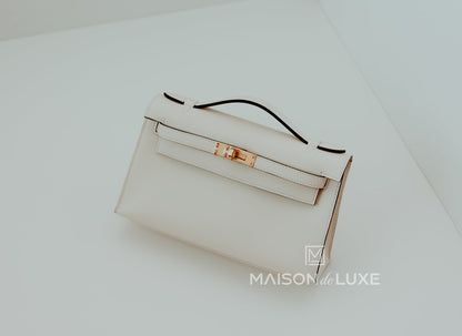 Hermes Mini Kelly Pochette Nata Swift GHW Clutch