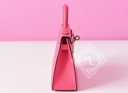 Hermes Mini Kelly II 20 Rose Lipstick Chèvre Mysore