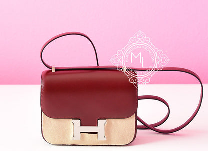 Hermes Rouge H Red Box Constance Mini 18/19 Handbag