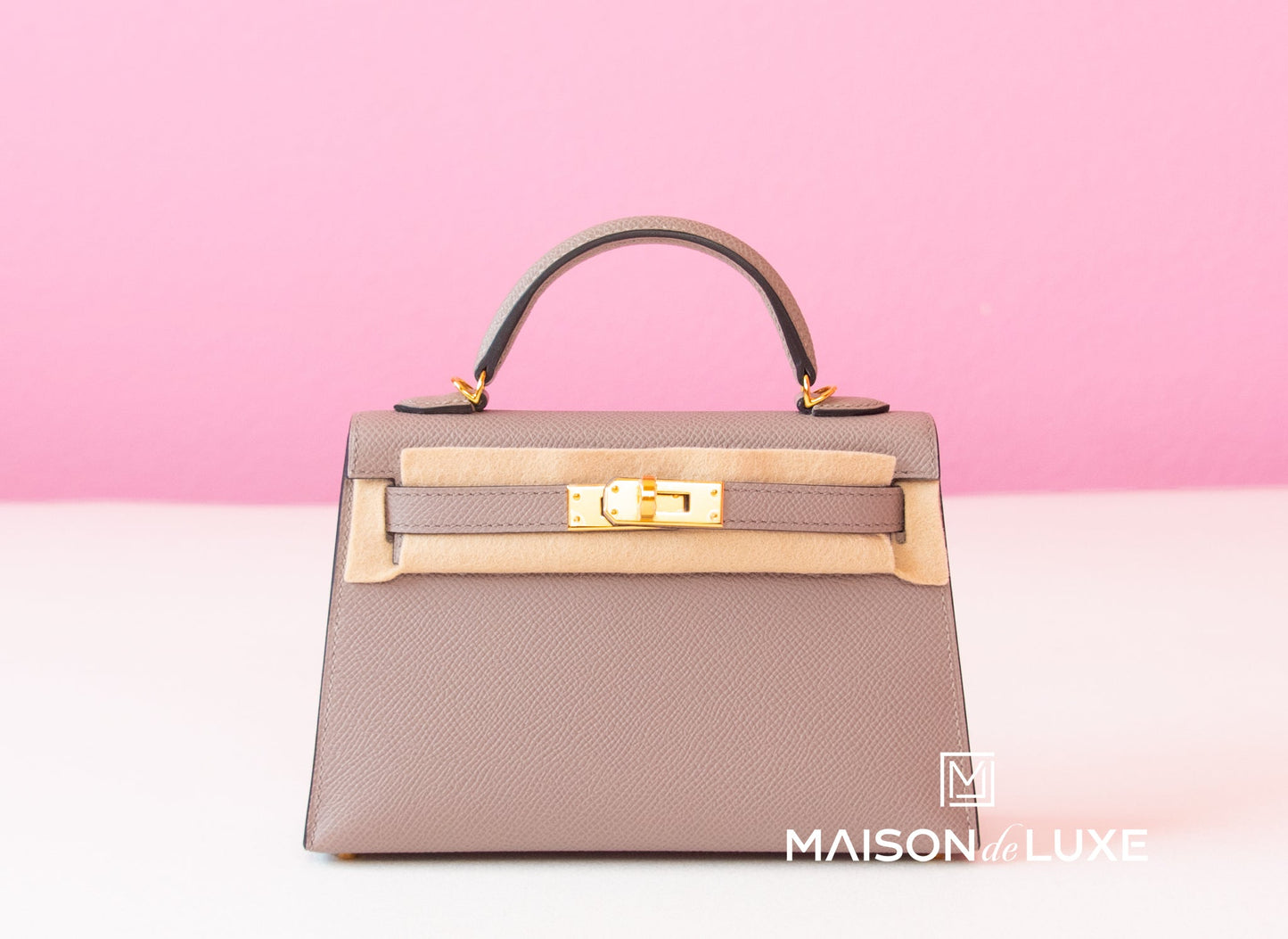 Hermes Mini Kelly II 20 Gris Asphalte Epsom Gold Hardware