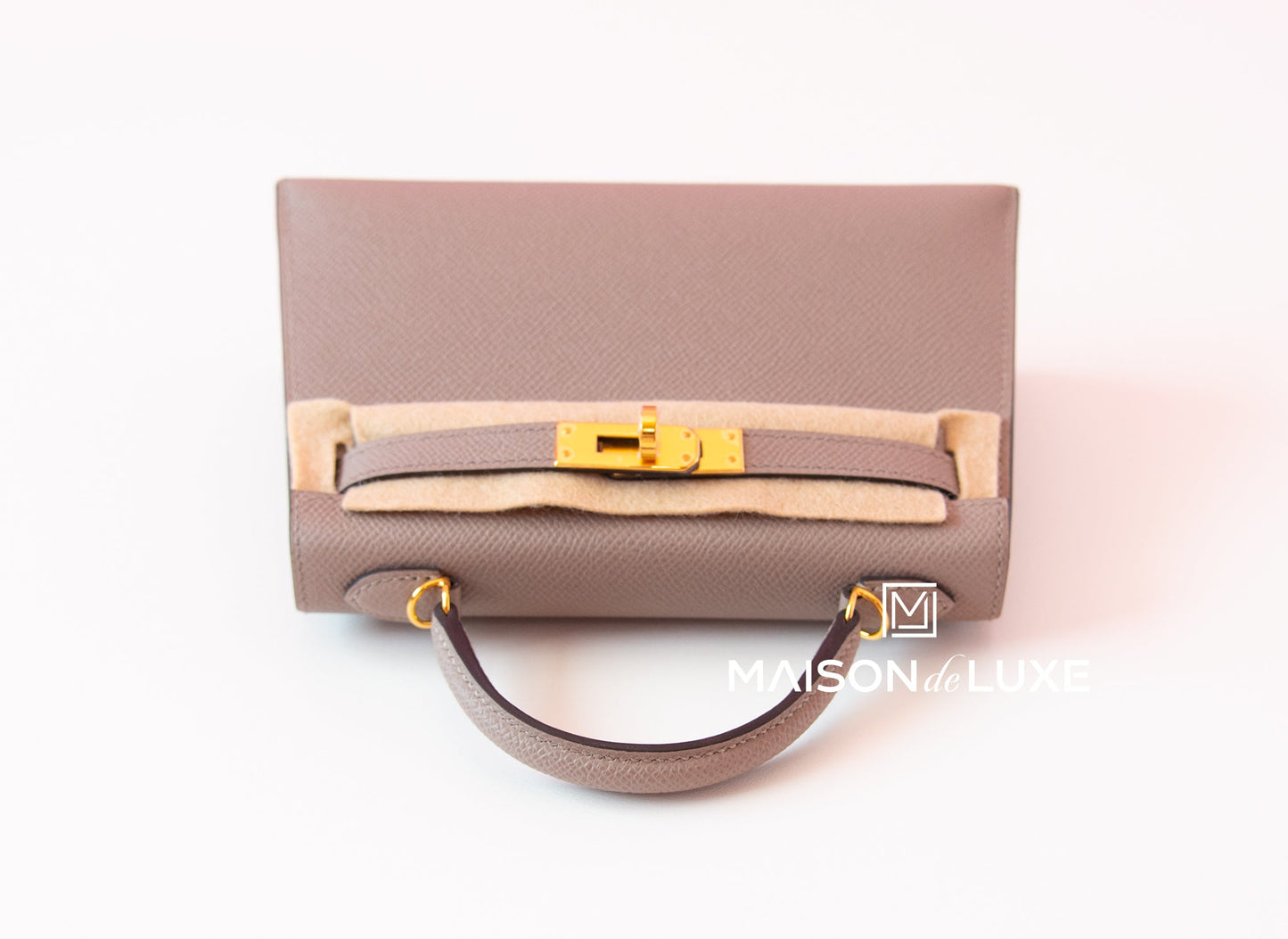 Hermes Mini Kelly II 20 Gris Asphalte Epsom Gold Hardware