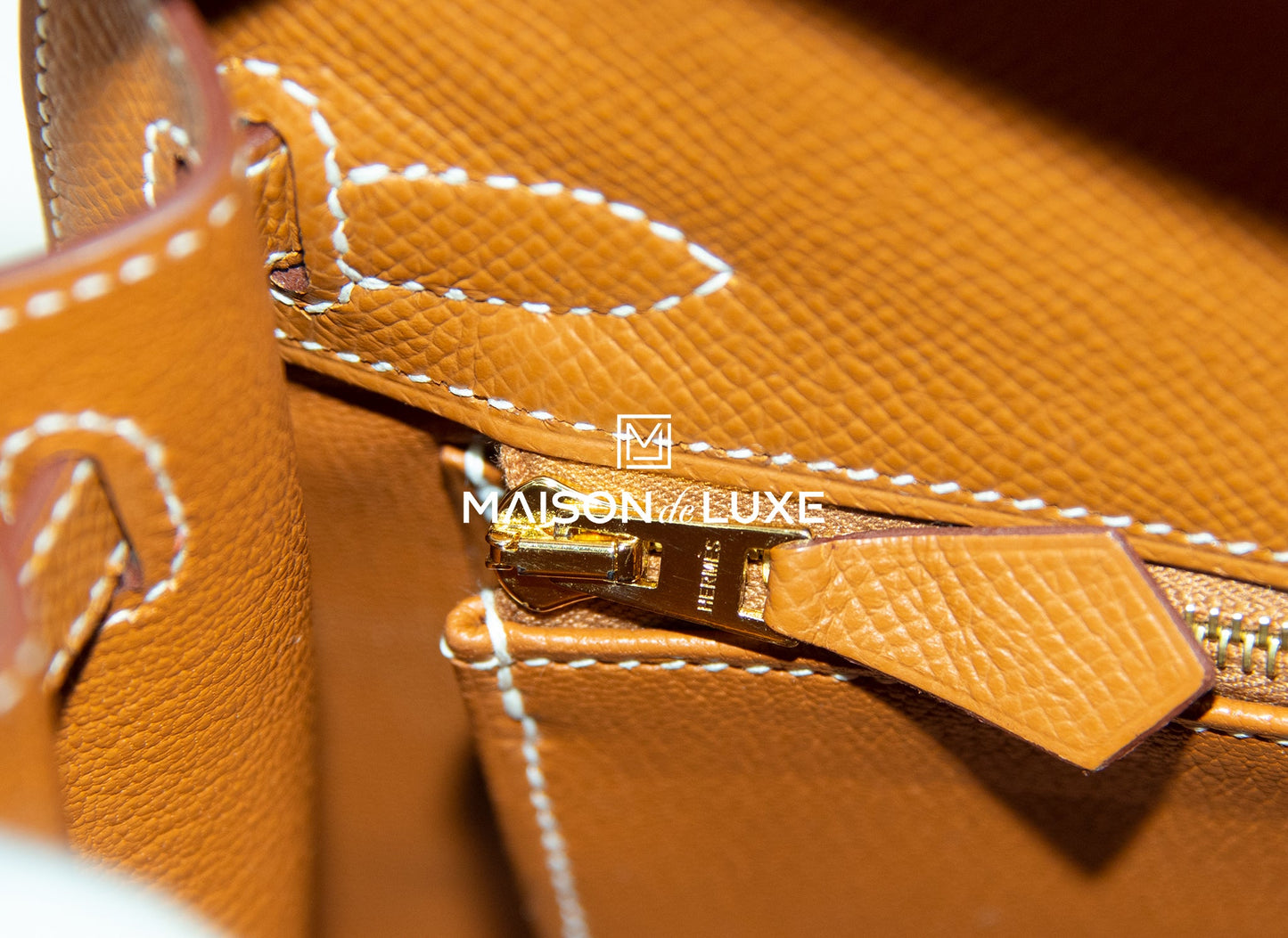 Hermes Kelly Sellier 25 Gold Epsom Gold Hardware