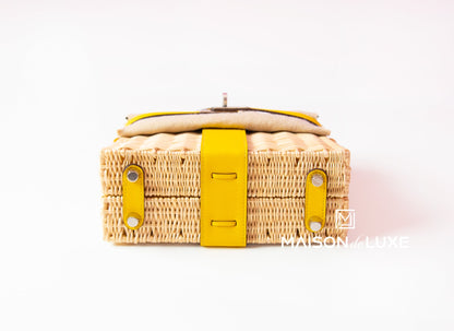 Hermes Jaune de Naples Picnic Mini Kelly Handbag