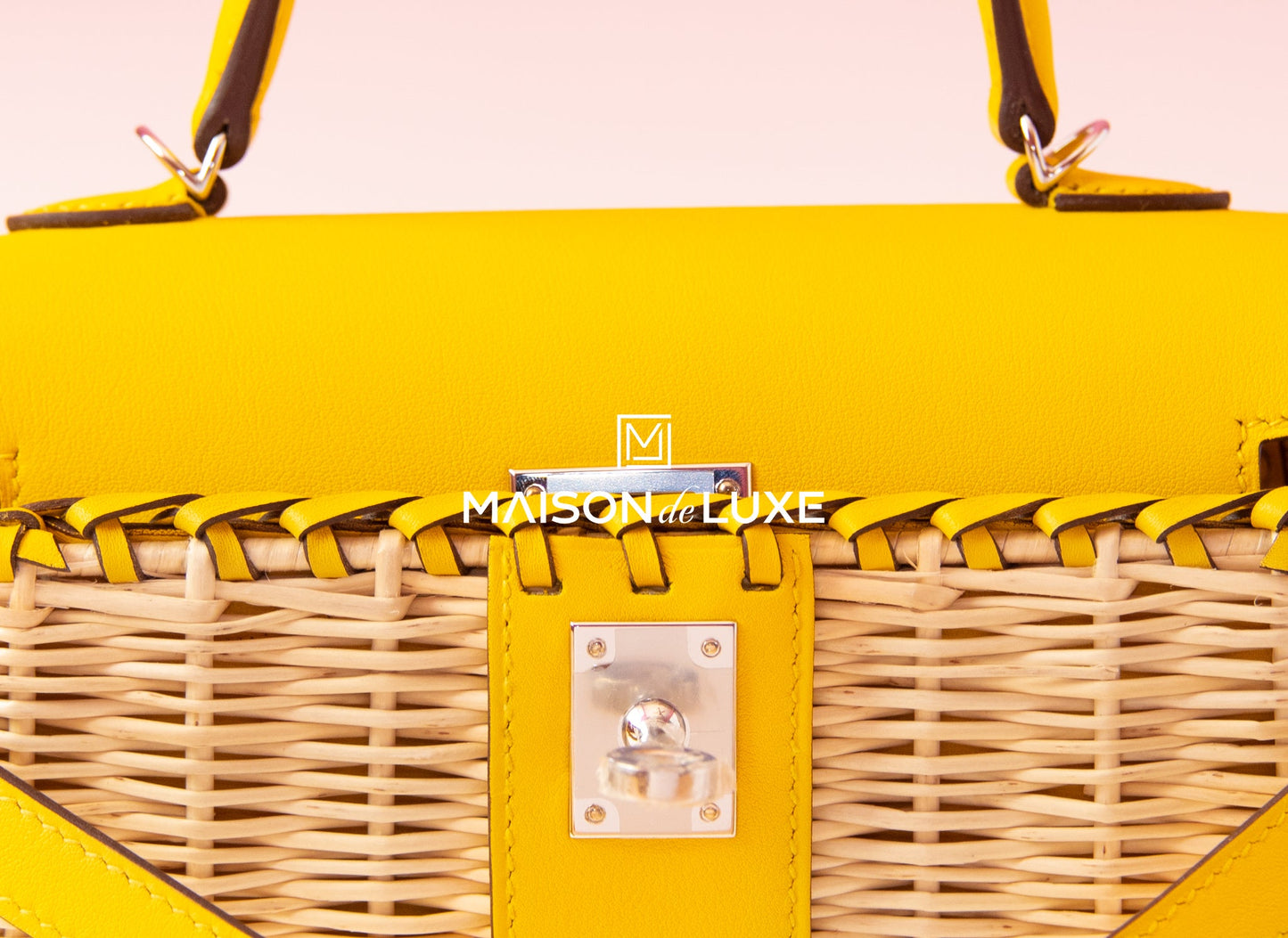 Hermes Jaune de Naples Picnic Mini Kelly Handbag