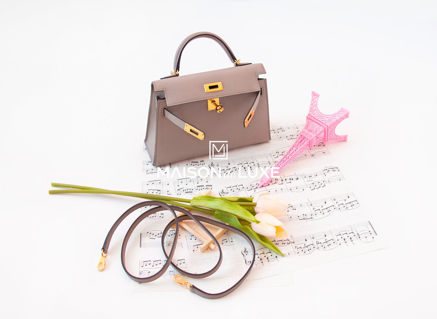 Hermes Mini Kelly II 20 Gris Asphalte Epsom Gold Hardware