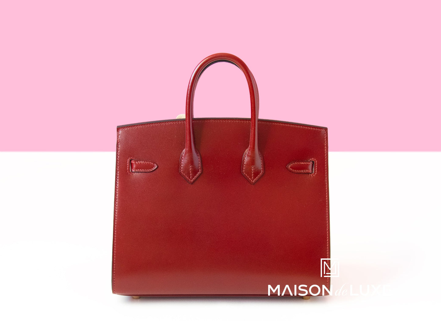 Hermes Birkin Sellier 25 Rouge H Box Calf