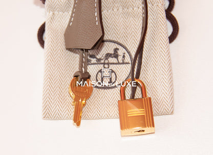 Hermes Etoupe Sellier Epsom Kelly 28 Handbag