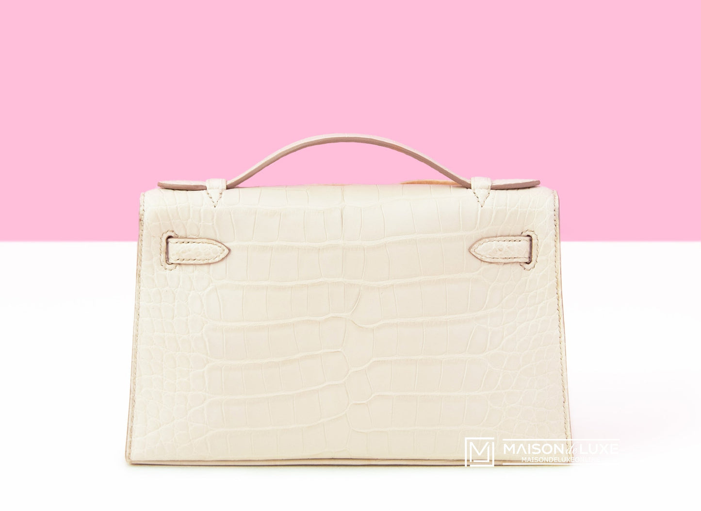 Hermes Mini Kelly Pochette Beton Matte Alligator