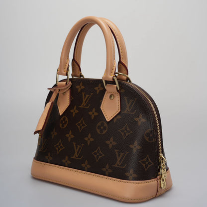 Louis Vuitton Alma BB Monogram Shoulder Bag 2014