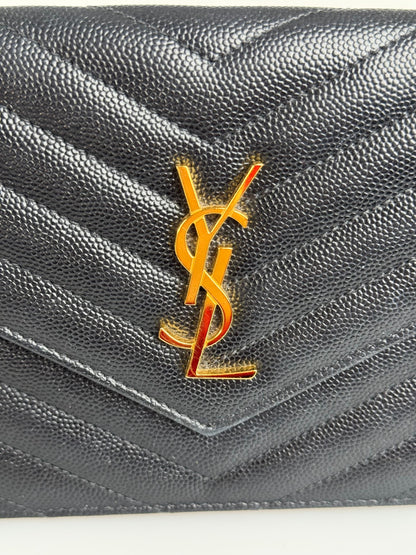 Saint Laurent YSL Chain Wallet Monogram NeroWallet On A Chain bag