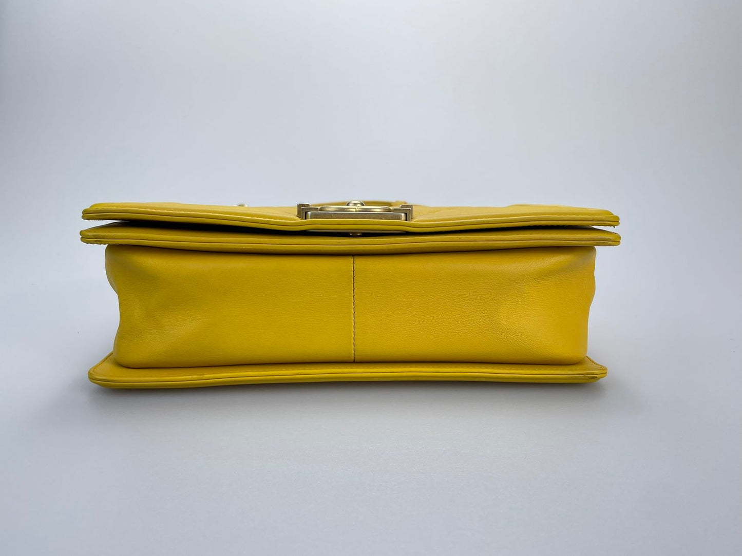 Chanel Leboy Medium in Lemon Yellow Bag with Gold Hardware