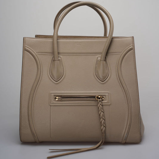 Celine Gray Luggage Tote Bag