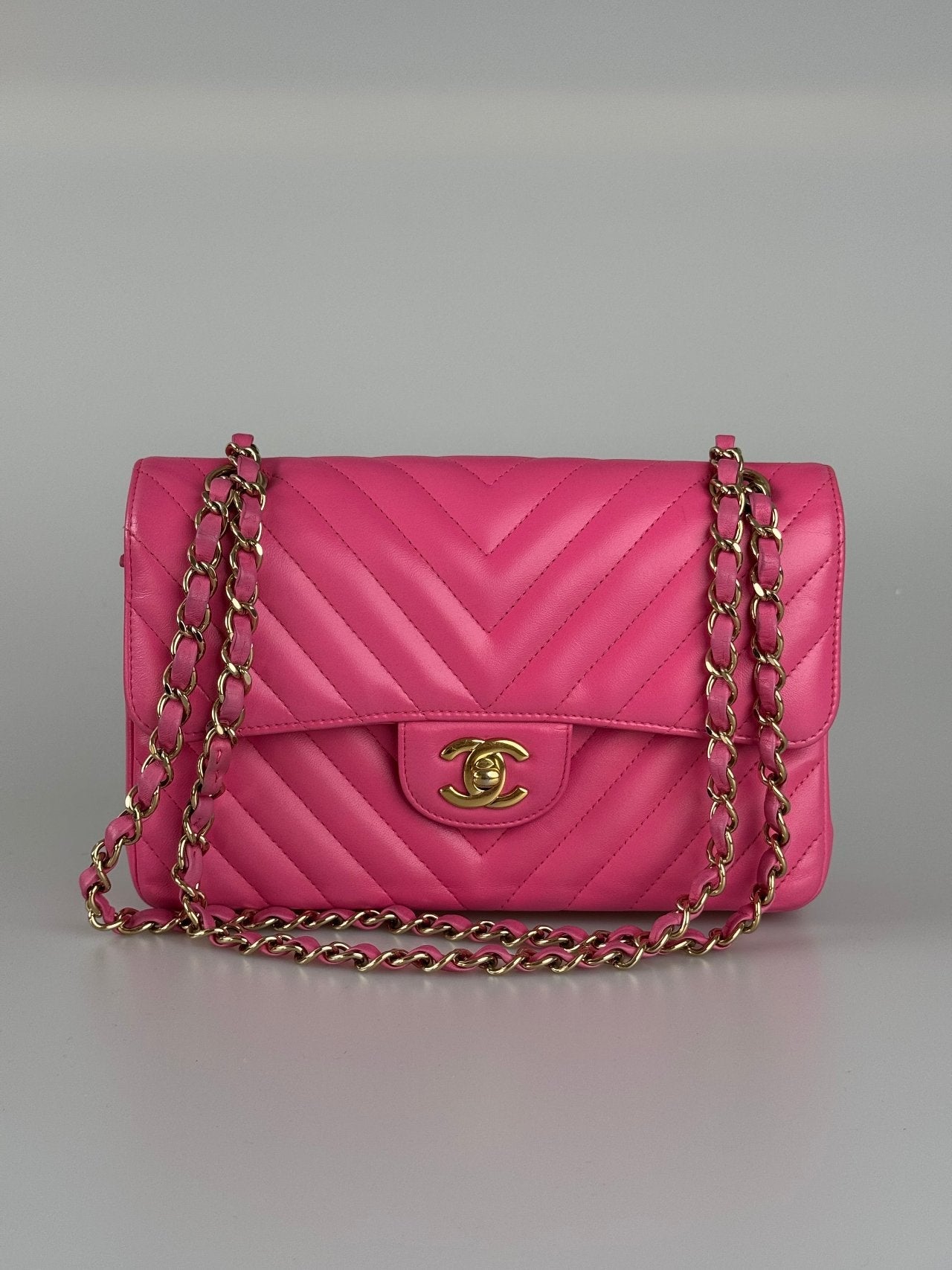 Chanel Small Quilted Flap Bag Pink Lambskin