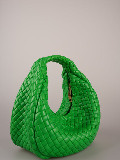 Bottega Veneta Teen Jodie Bag Leather Green Medium