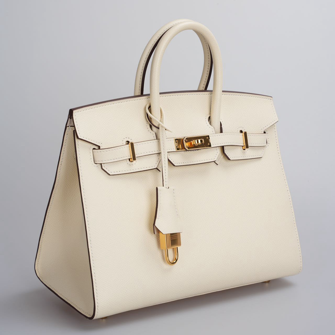 Hermes Birkin 25cm Sellier Bag in Nata Epsom Gold Hardware