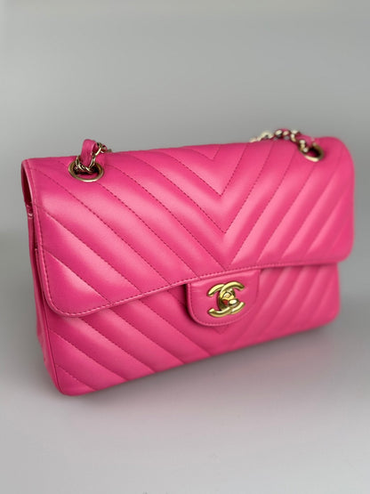 Chanel Small Quilted Flap Bag Pink Lambskin