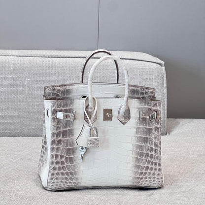 Birkin Himalaya 25 Crocodile Niloticus Blanc