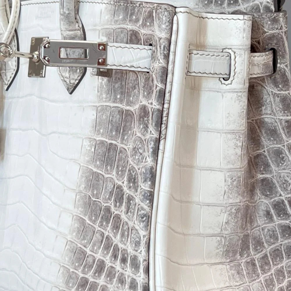 Birkin Himalaya 25 Crocodile Niloticus Blanc