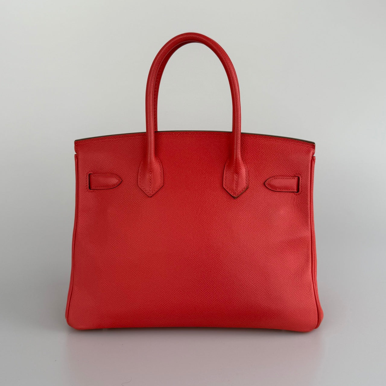 Hermes Birkin 30 Epsom Leather Rouge with Palladium Hardware