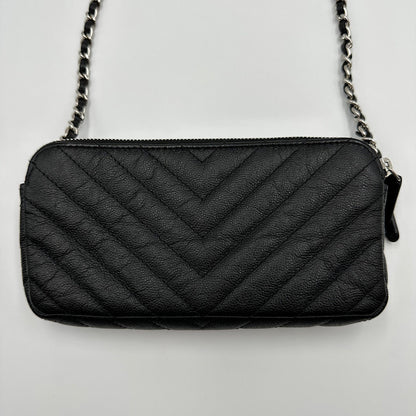 Mini Wallet on chain chevron caviar