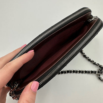 Mini Wallet on chain chevron caviar