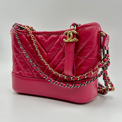 Petit sac Gabrielle veau vieilli rose